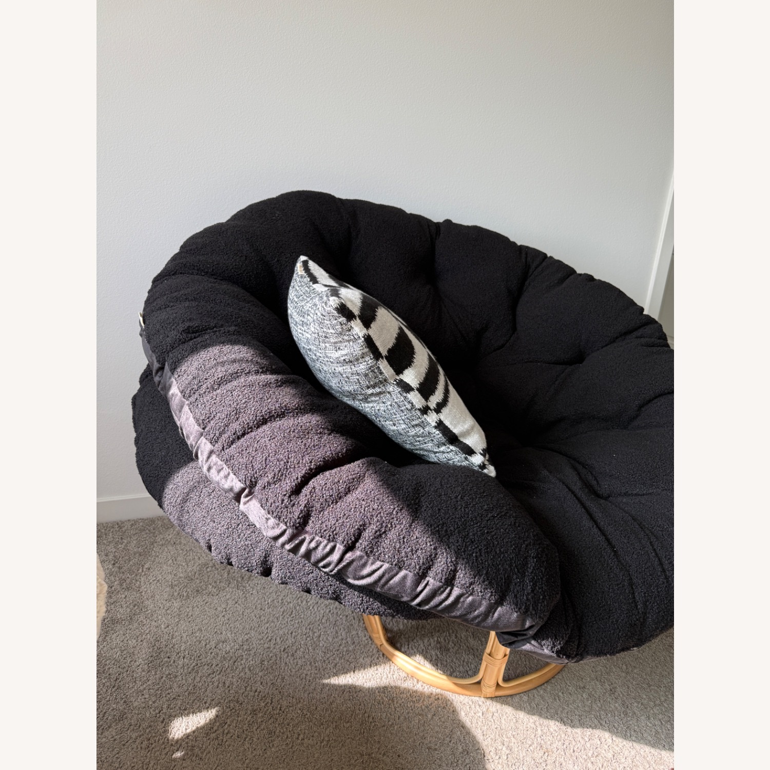 World Market Rattan Single Papasan Chair - image-3