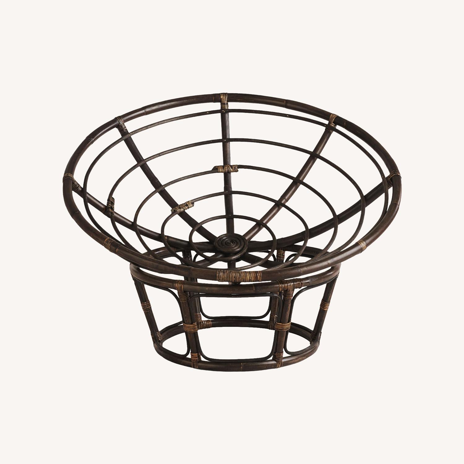World Market Rattan Single Papasan Chair - image-0