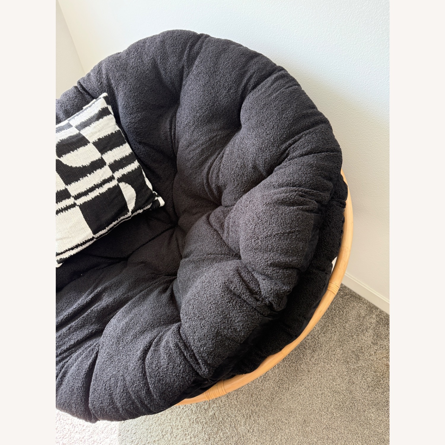 World Market Rattan Single Papasan Chair - image-2