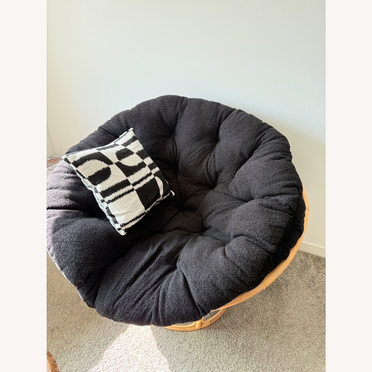World Market Rattan Single Papasan Chair - image-1