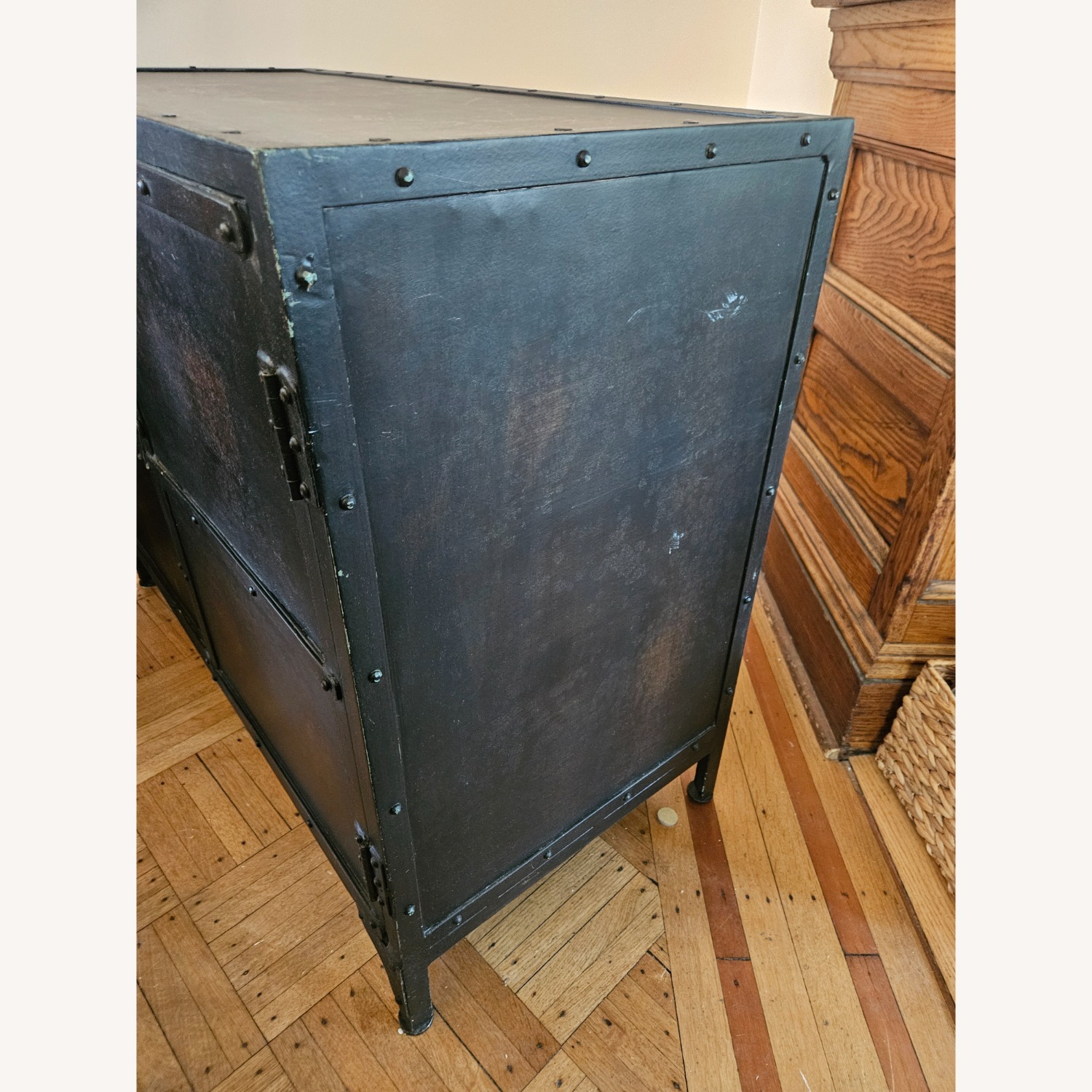 Pottery Barn Industrial Styled Metal Cabinet - image-2