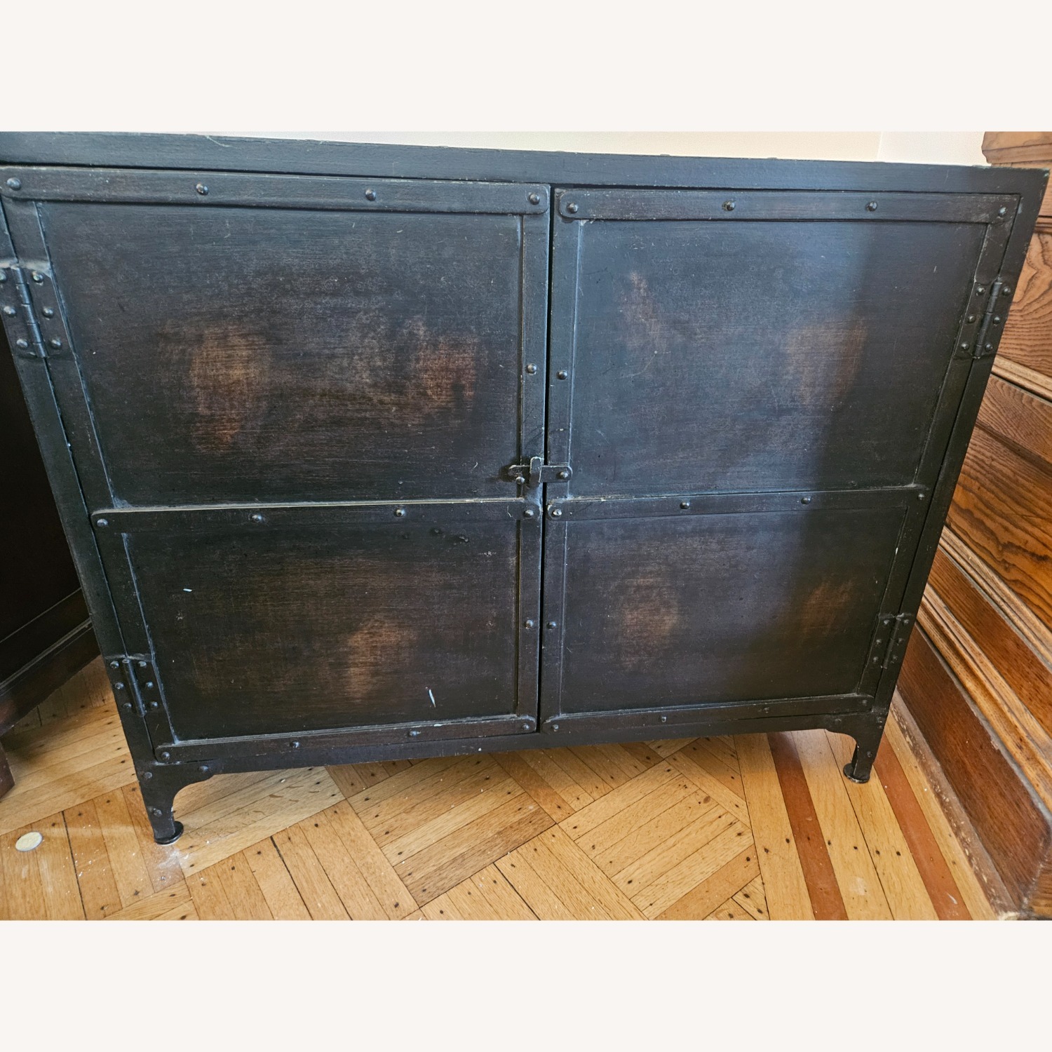 Pottery Barn Industrial Styled Metal Cabinet - image-0