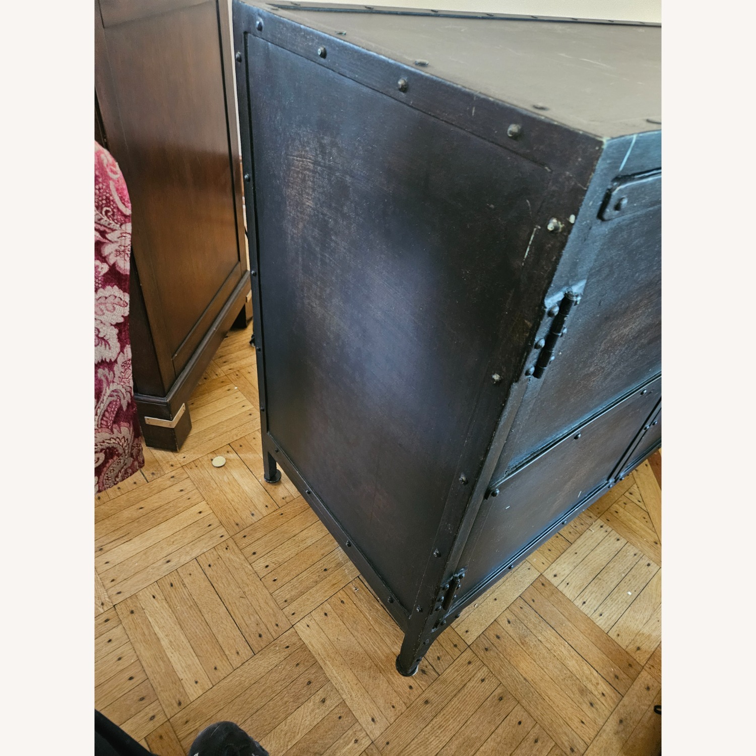 Pottery Barn Industrial Styled Metal Cabinet - image-4