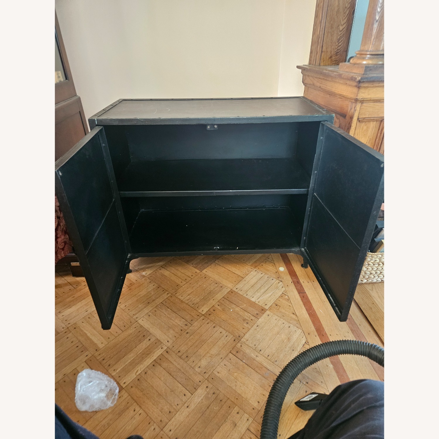 Pottery Barn Industrial Styled Metal Cabinet - image-1