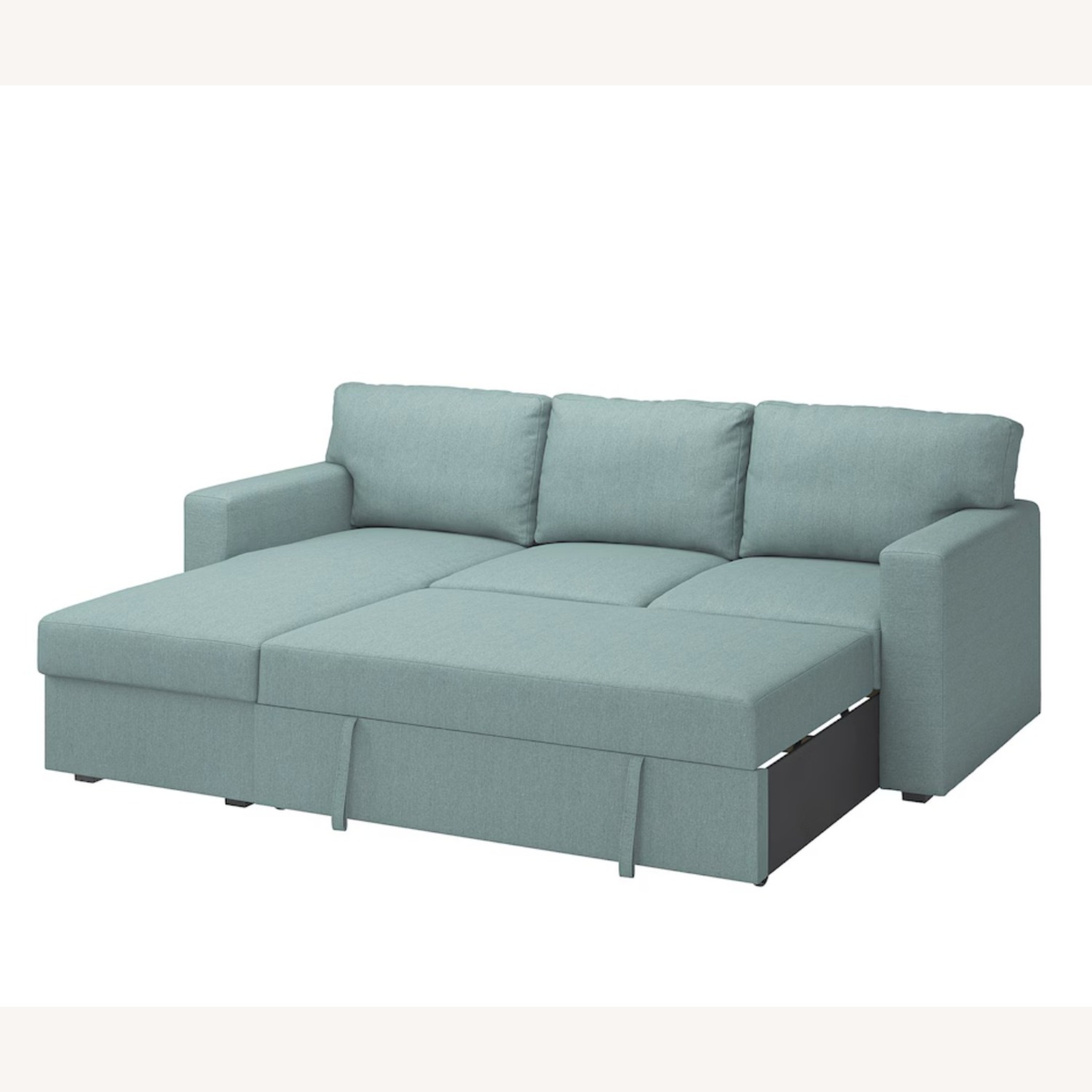 3-seat Sleeper Sofa Turquoise - image-3