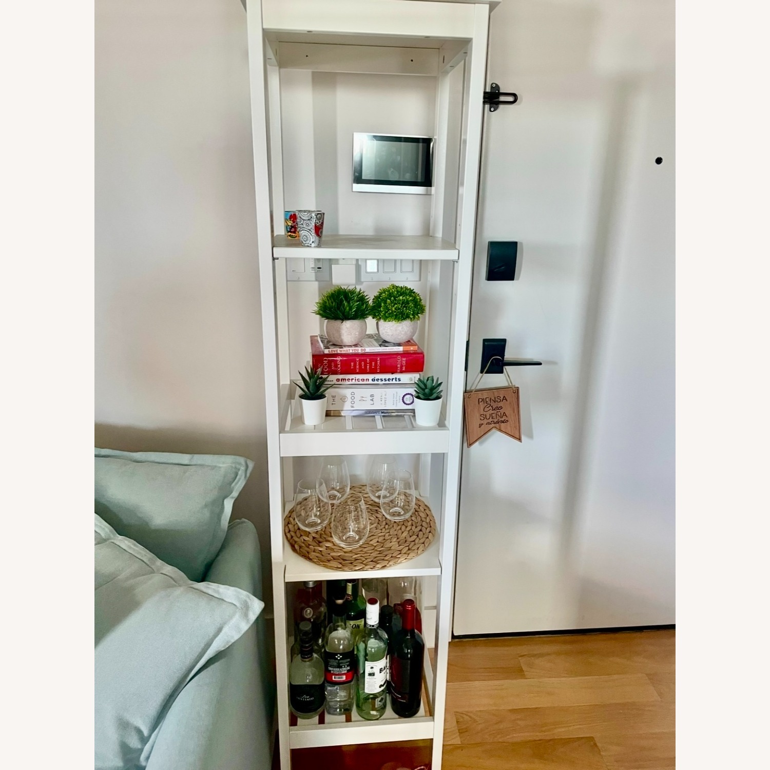 IKEA HEMNES Shelf Unit, White, 16 1/2x67 3/4 " - image-2