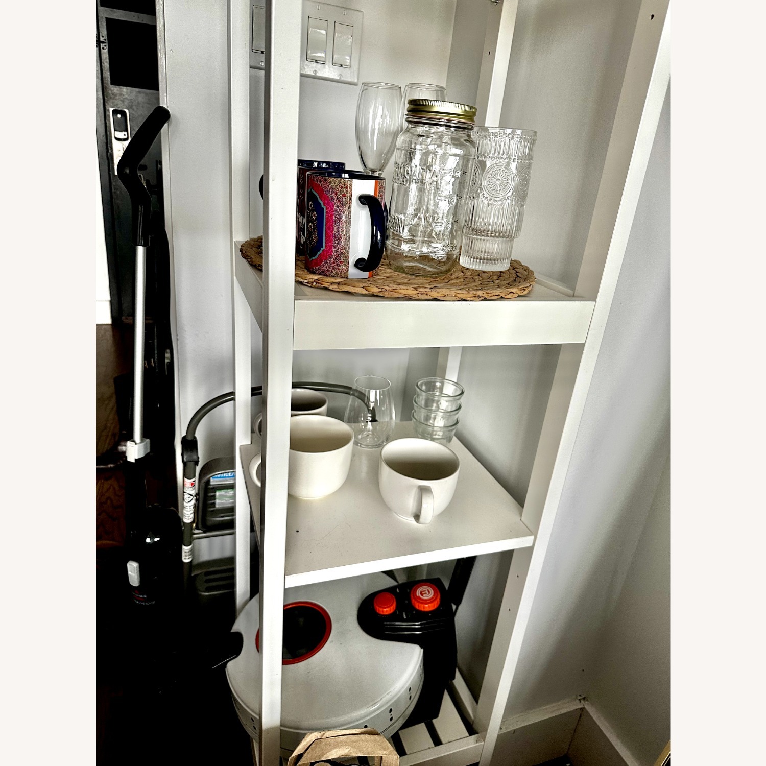 IKEA HEMNES Shelf Unit, White, 16 1/2x67 3/4 " - image-3