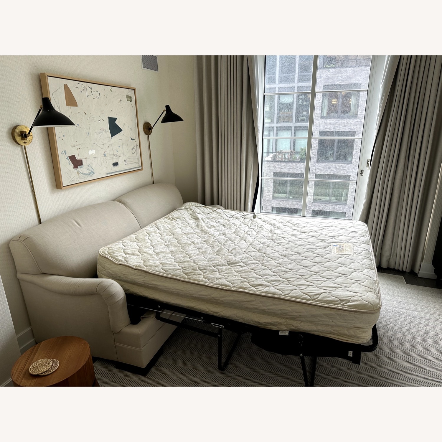 Kravet Queen Sleeper Sofa W Performance Fabric  - image-4