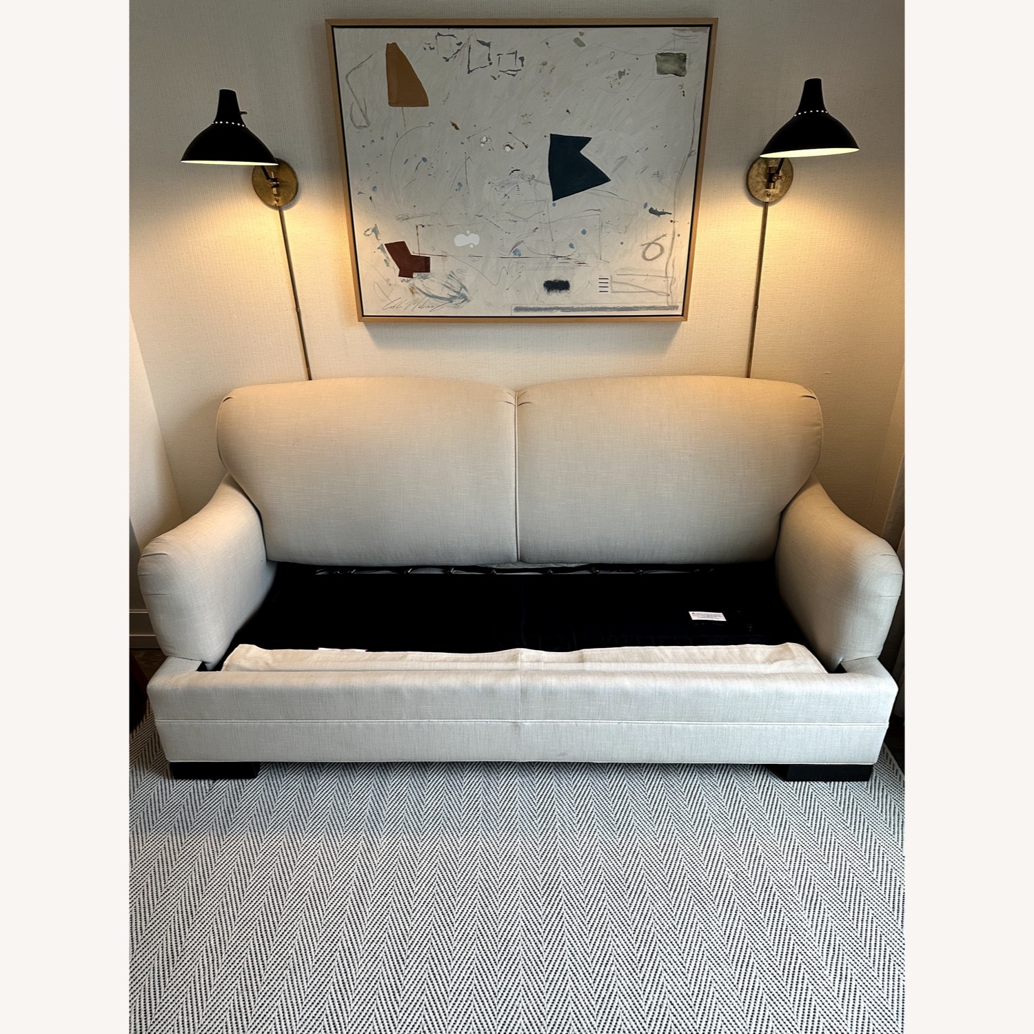 Kravet Queen Sleeper Sofa W Performance Fabric  - image-3