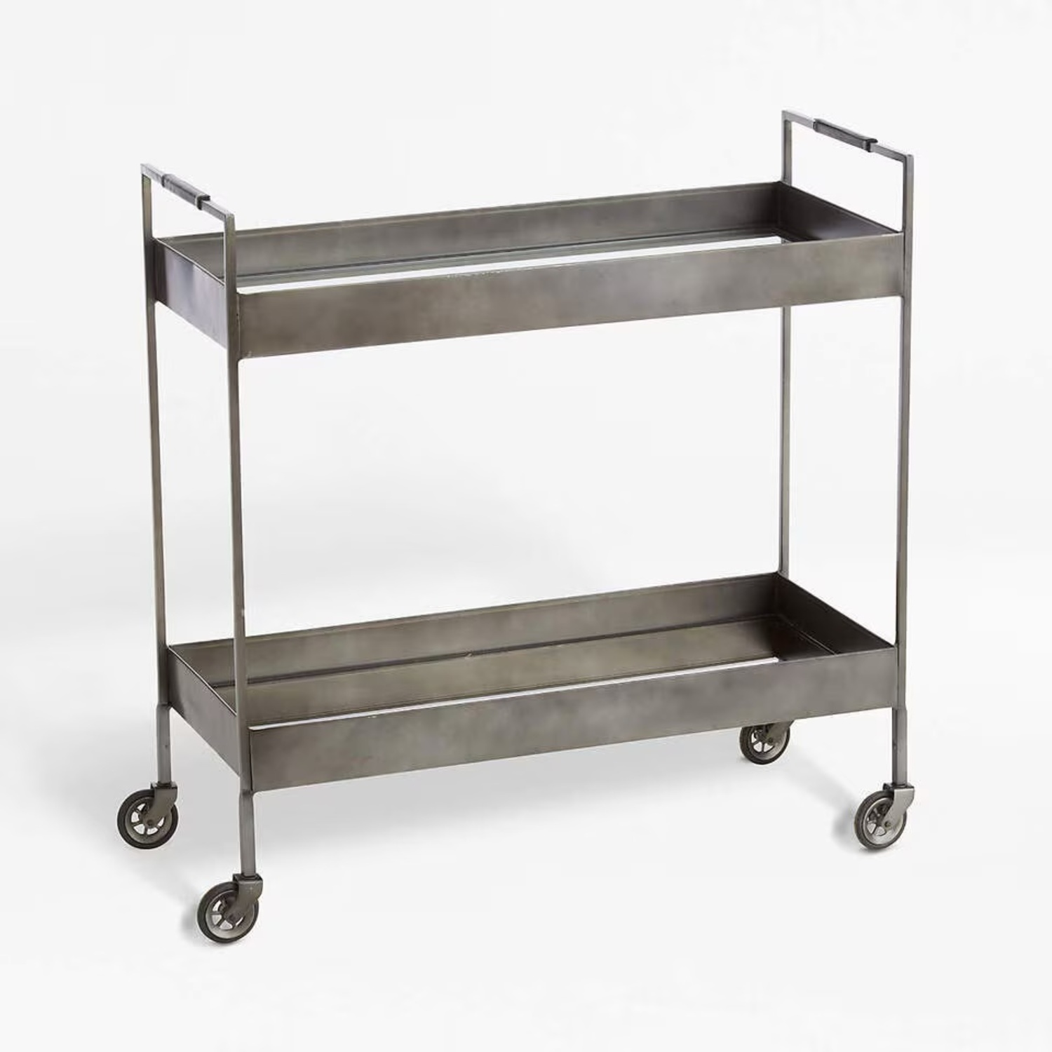 Crate & Barrel Libations Carbon Bar Cart - image-4