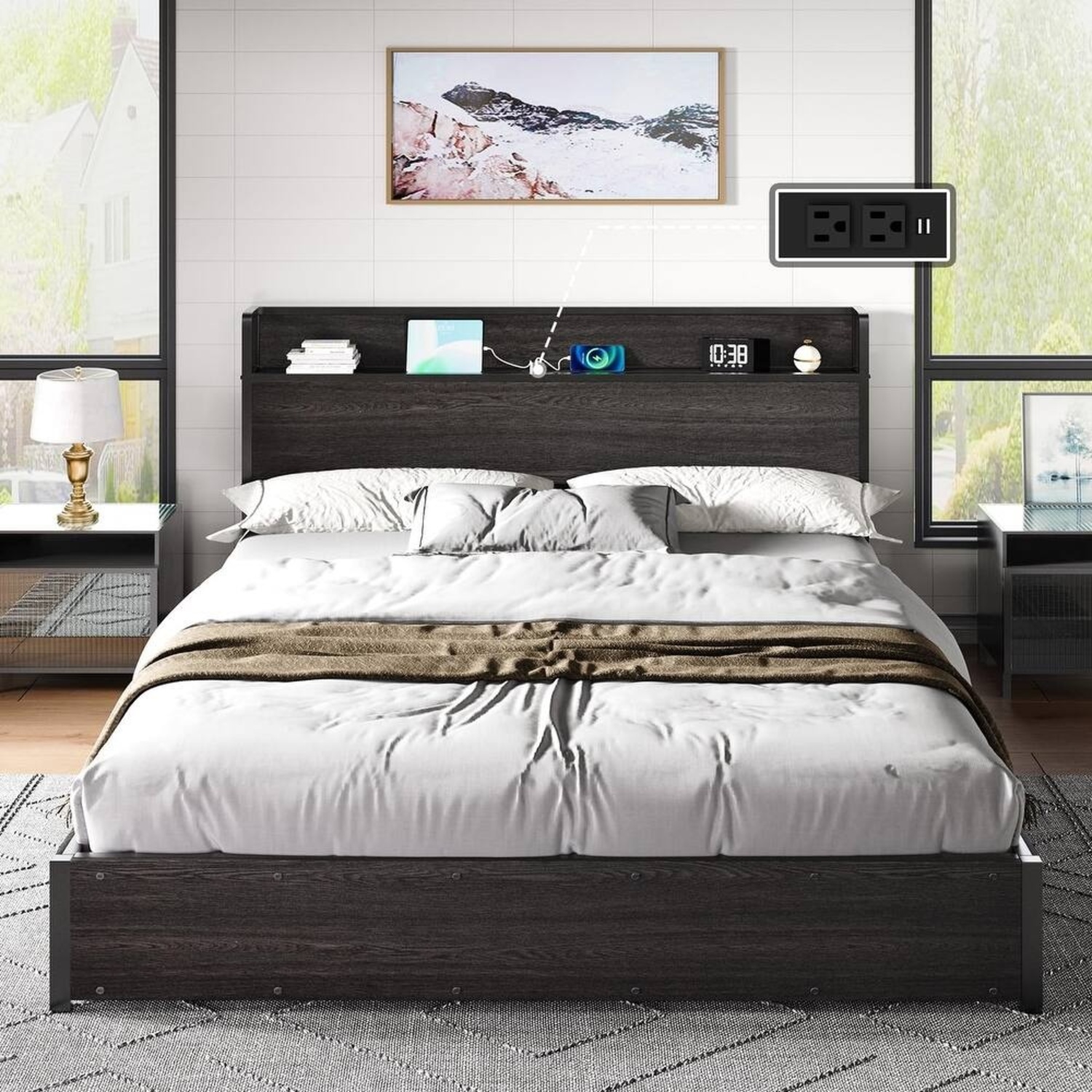 King Size Bed and Frame  - image-5