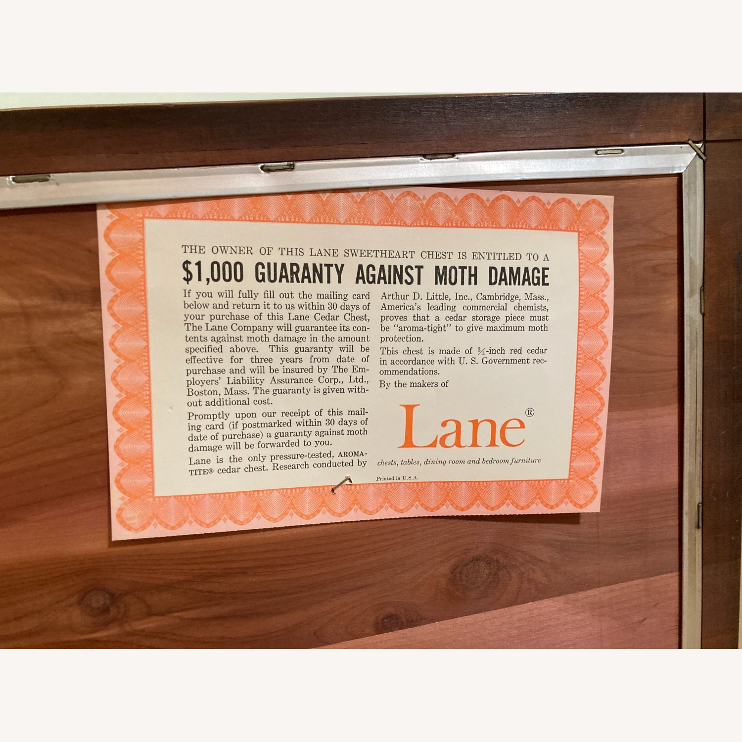 Vintage Lane Cedar Chest - image-11