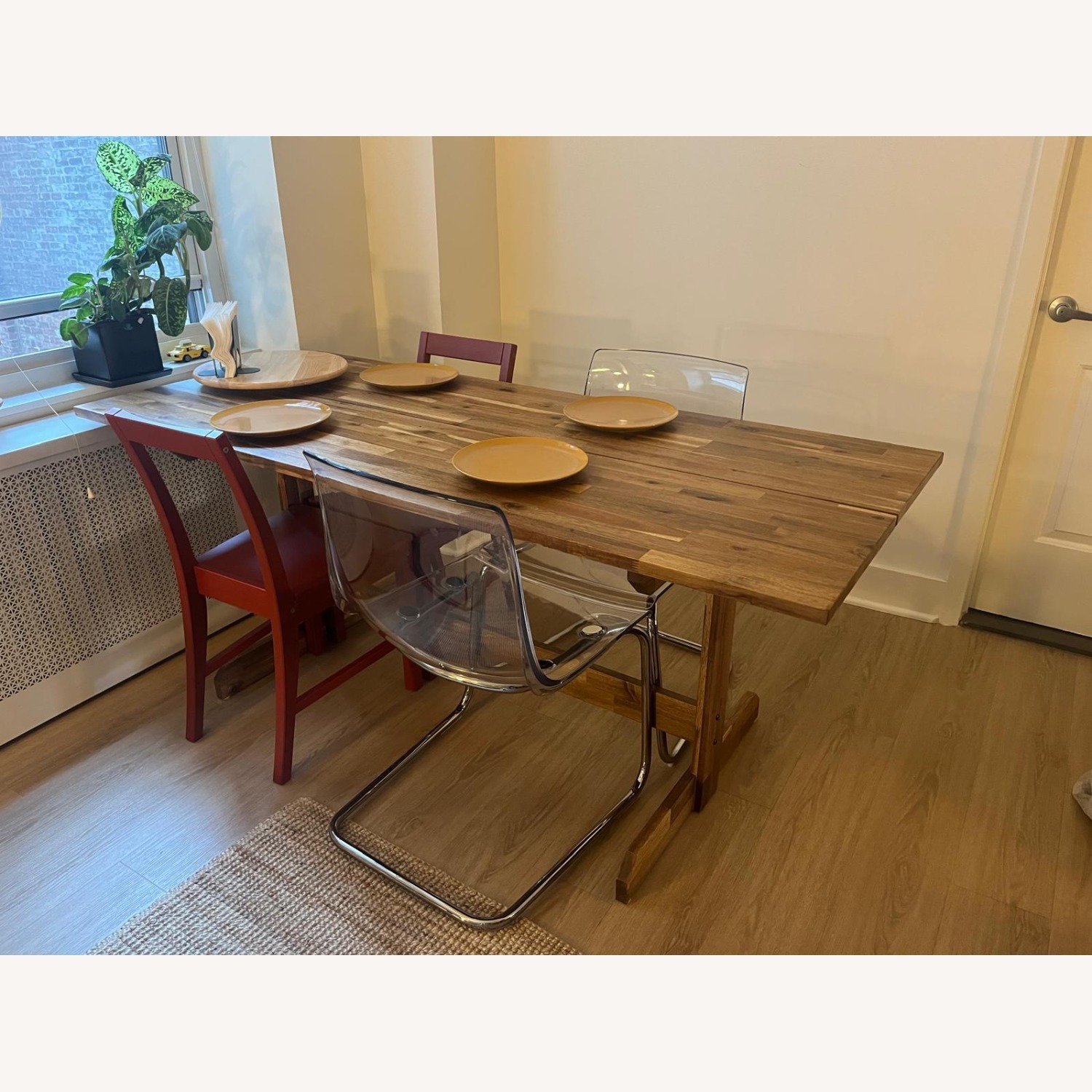 IKEA Nackanas Acacia wood Dining Table - AptDeco