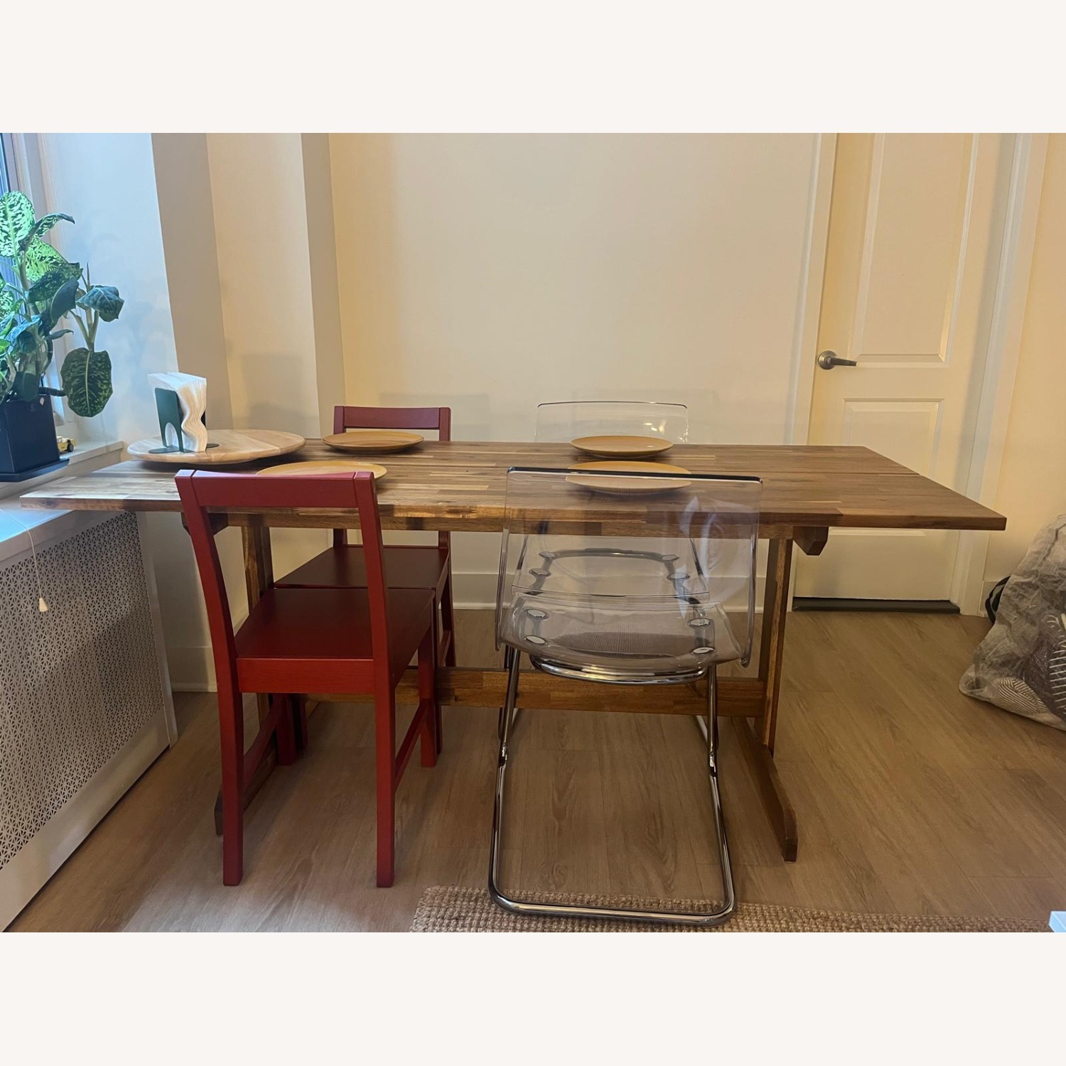 IKEA Nackanas Acacia wood Dining Table - AptDeco