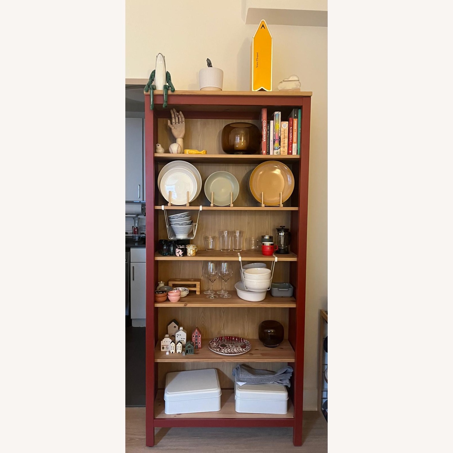 IKEA Hemnes Red Bookcase  - image-1