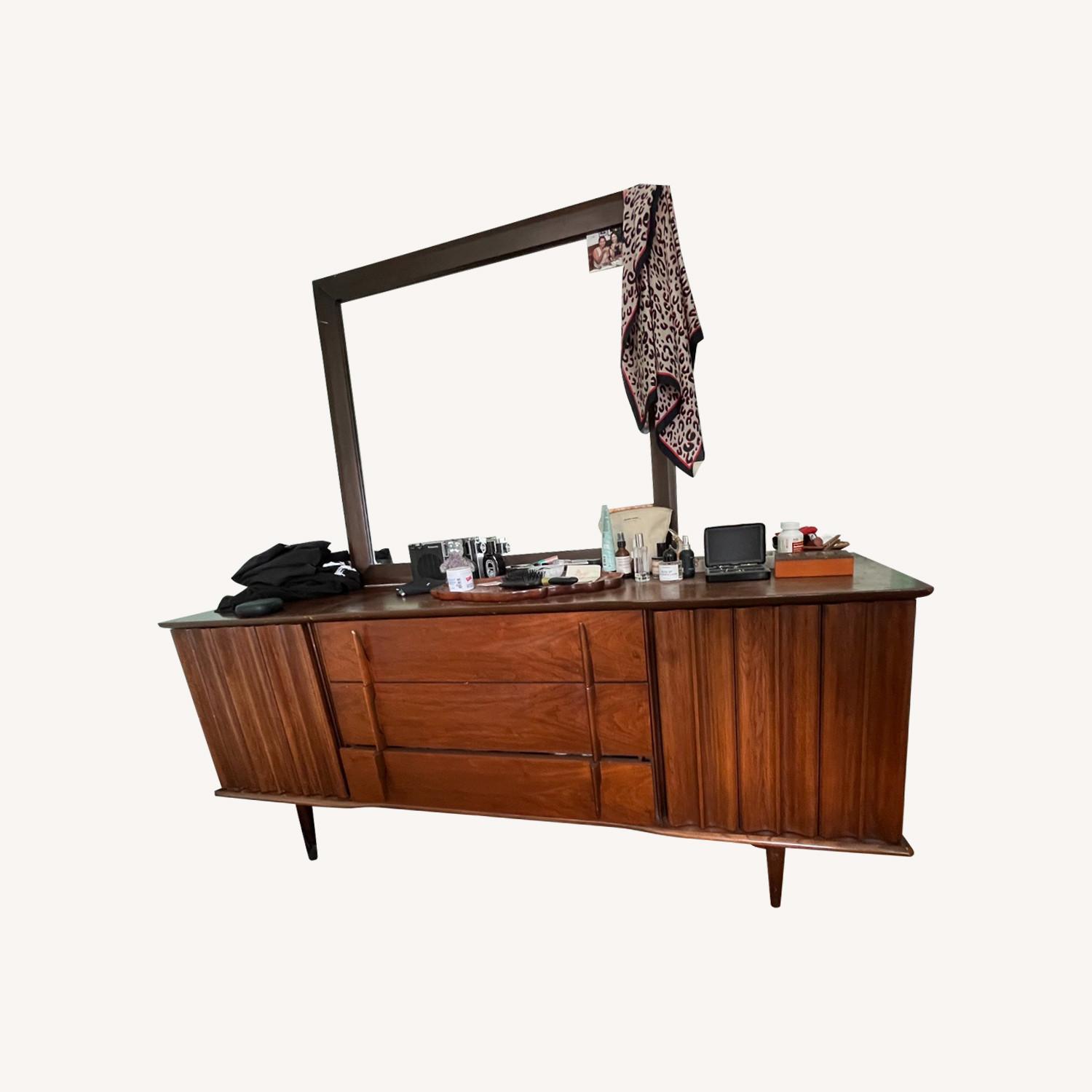 MCM United Furniture Sculptural Walnut Dresser - image-0