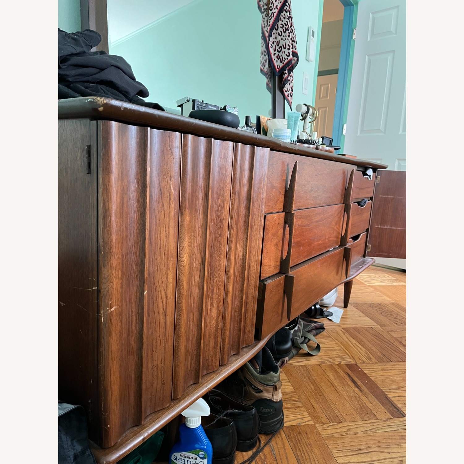 MCM United Furniture Sculptural Walnut Dresser - image-3