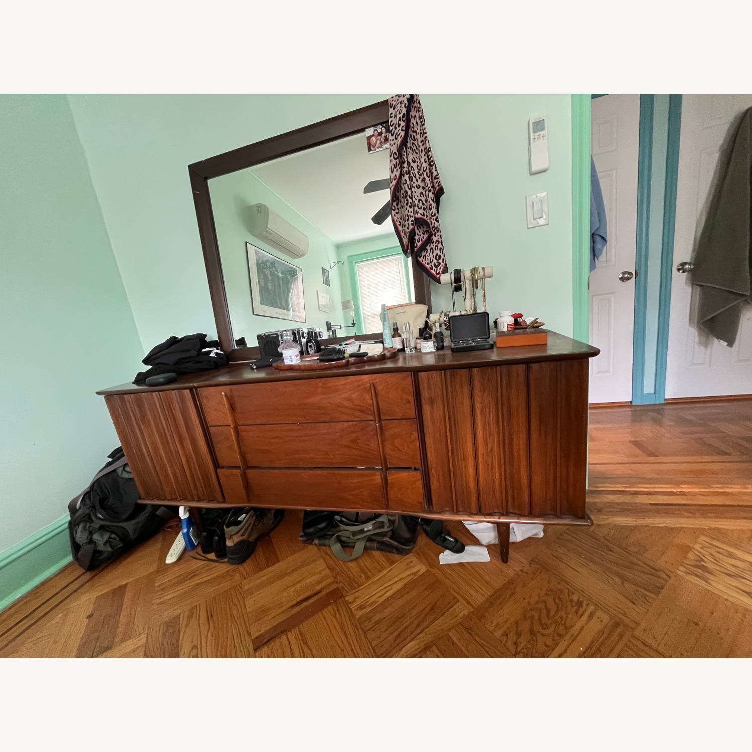 MCM United Furniture Sculptural Walnut Dresser - image-1