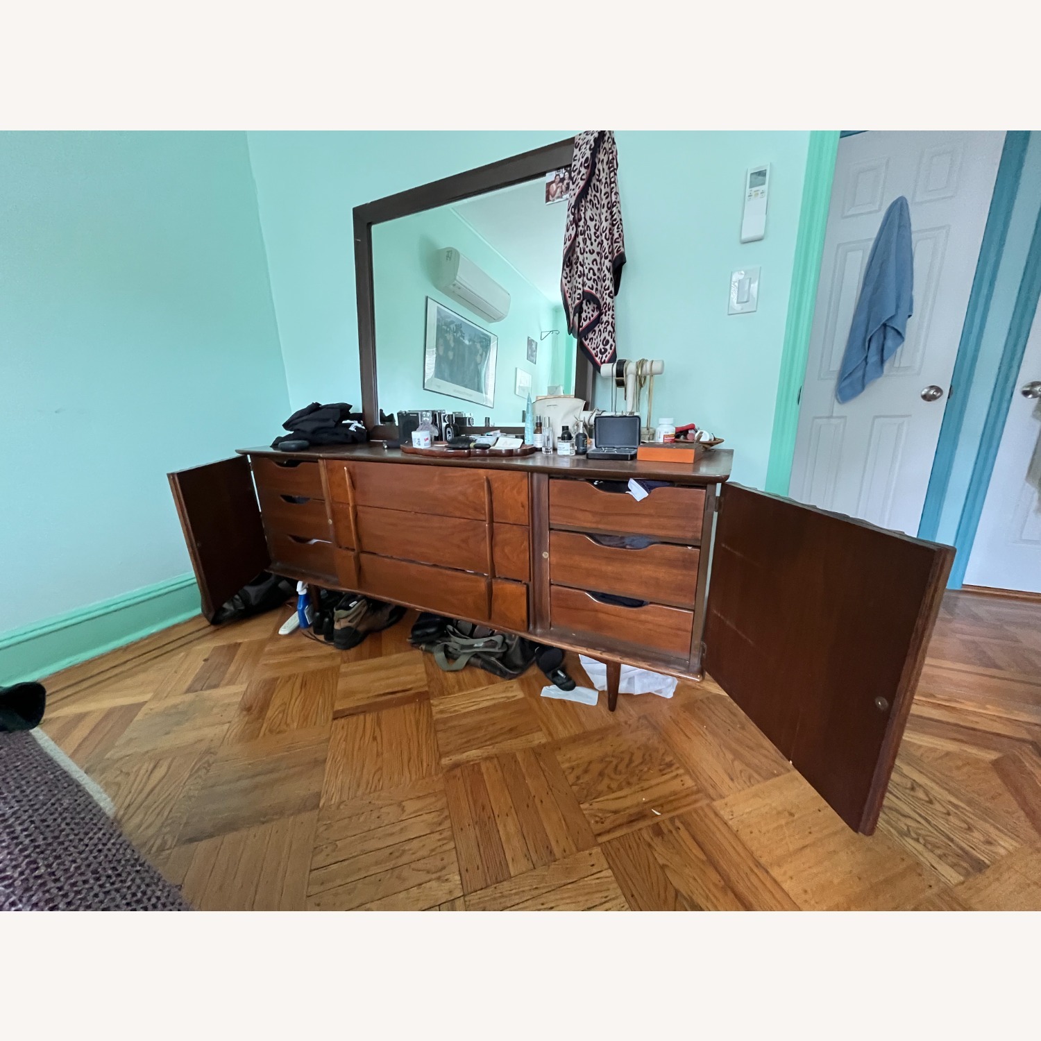 MCM United Furniture Sculptural Walnut Dresser - image-2