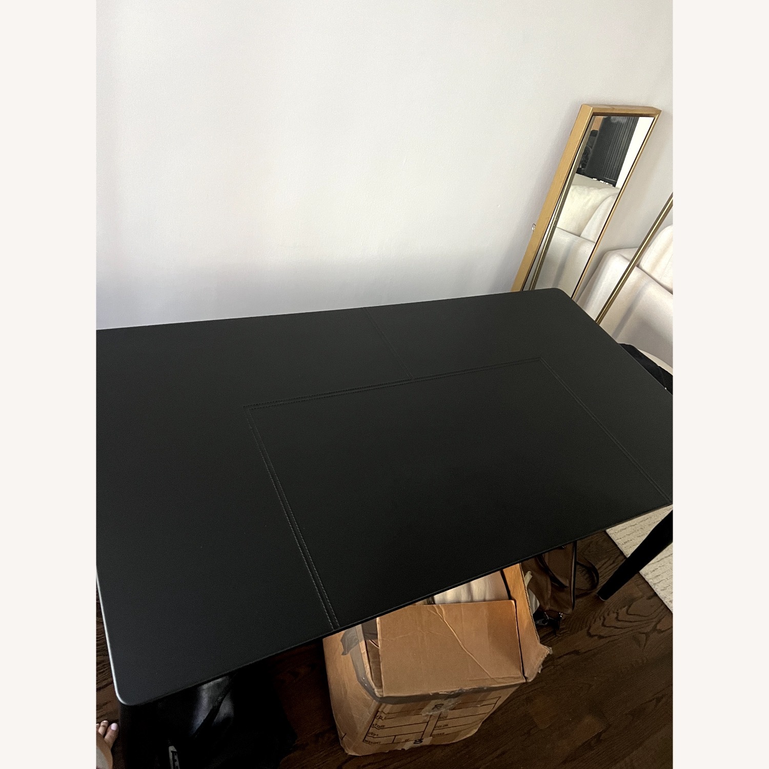 Design Within Reach Vella Leather Desk - image-6