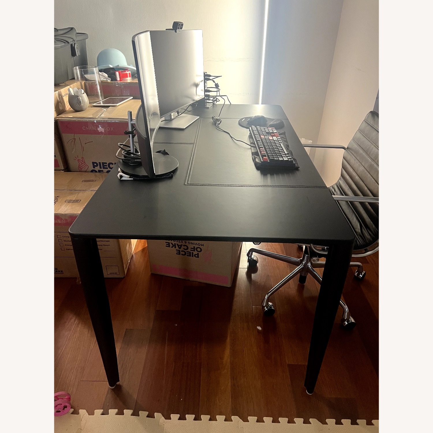 Design Within Reach Vella Leather Desk - image-1