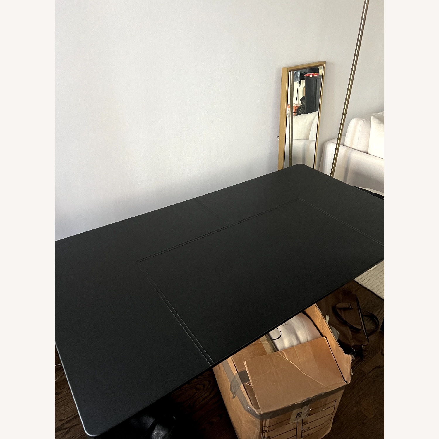 Design Within Reach Vella Leather Desk - image-8