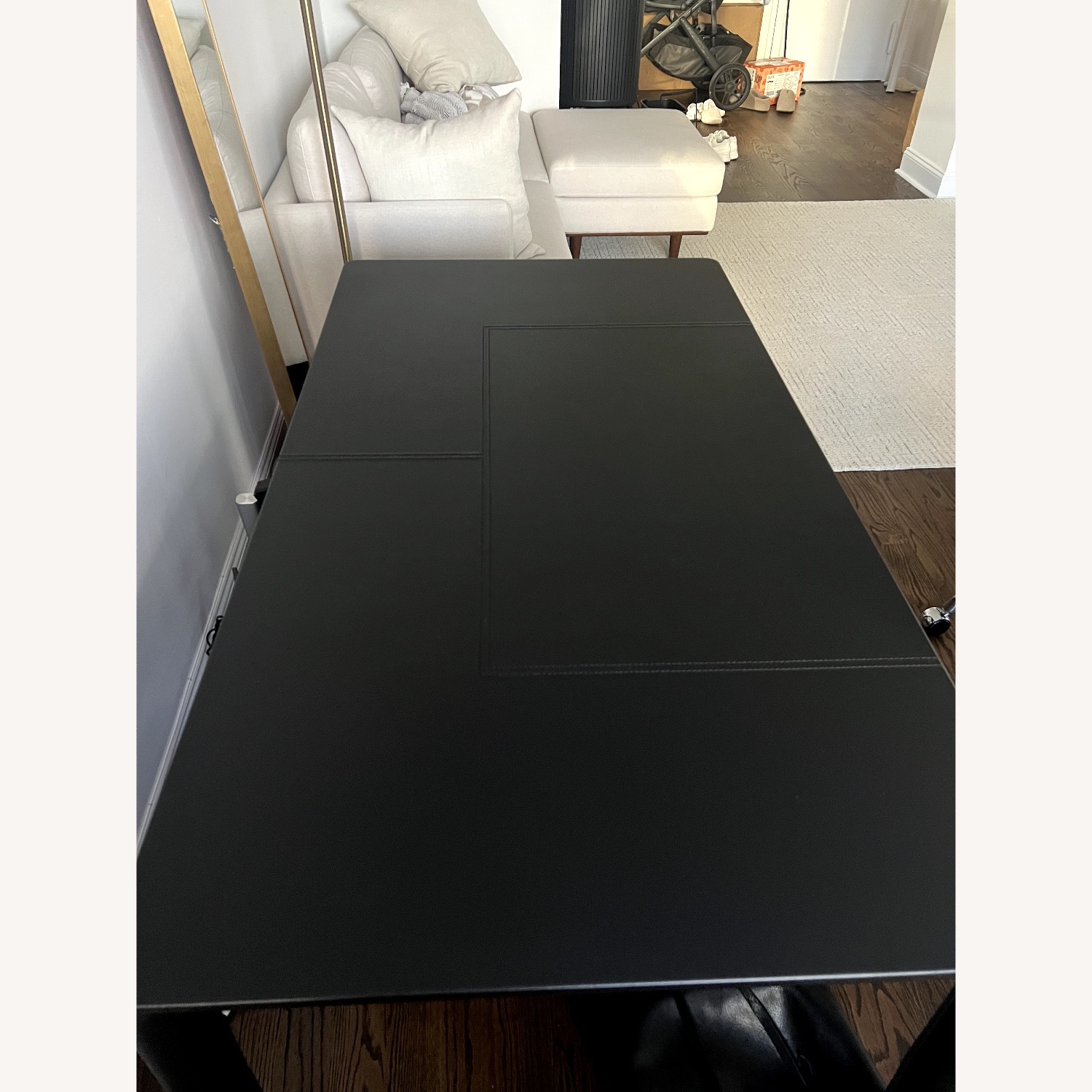 Design Within Reach Vella Leather Desk - image-7
