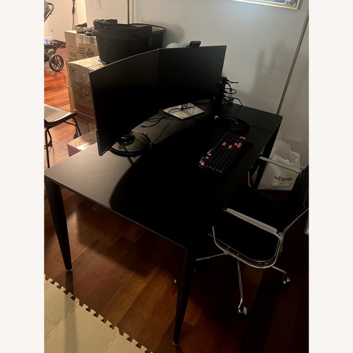 Used Design Within Reach Vella Leather Desk for sale on AptDeco