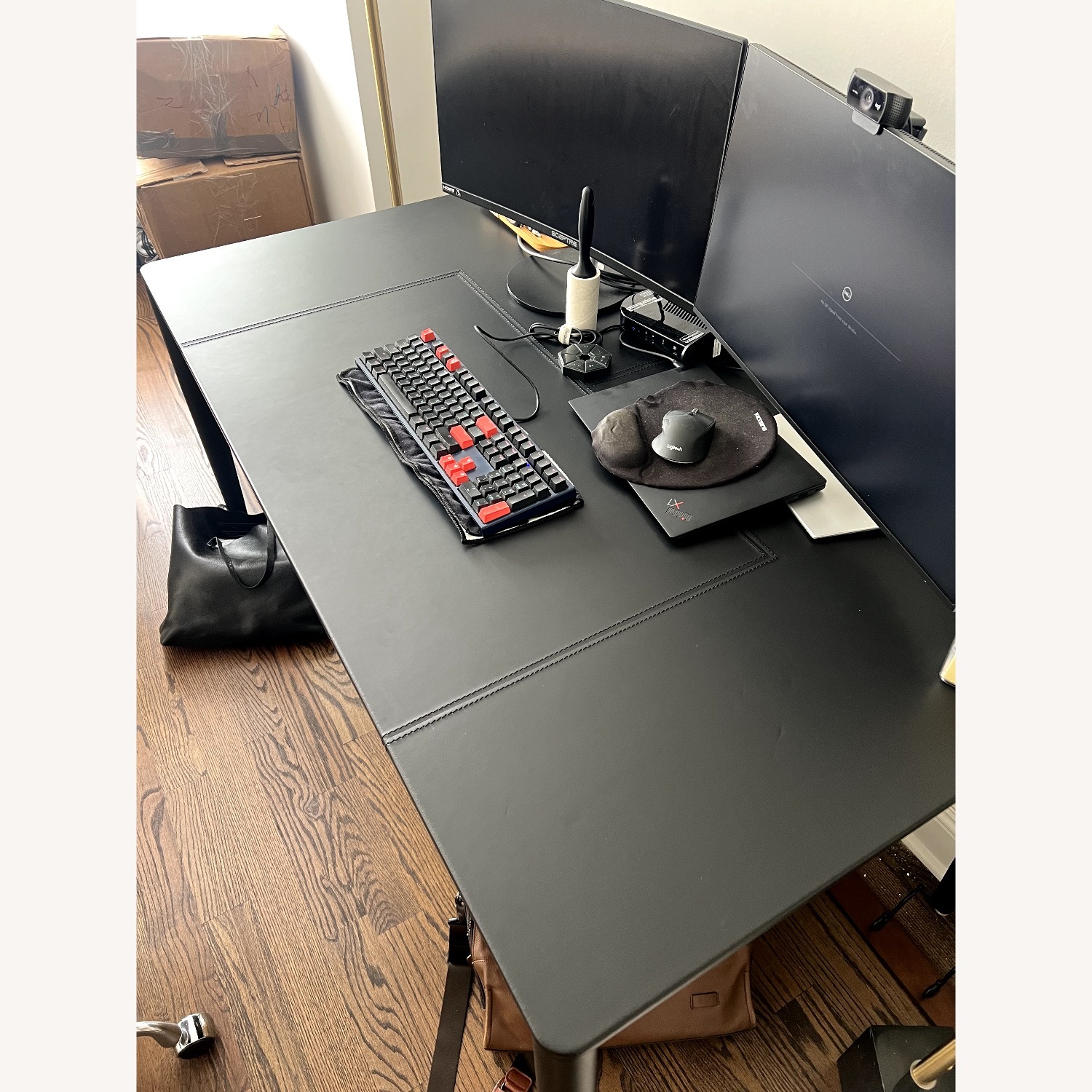 Design Within Reach Vella Leather Desk - image-5