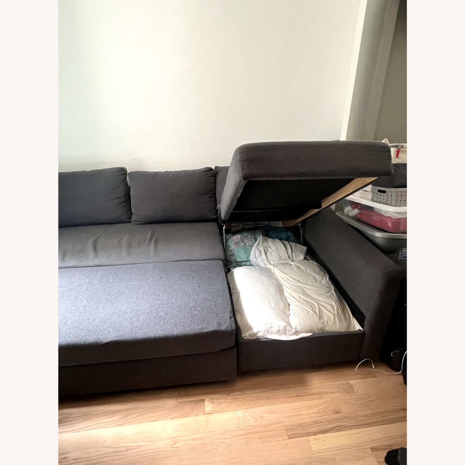 IKEA Friheten Grey Sleeper Couch - image-3