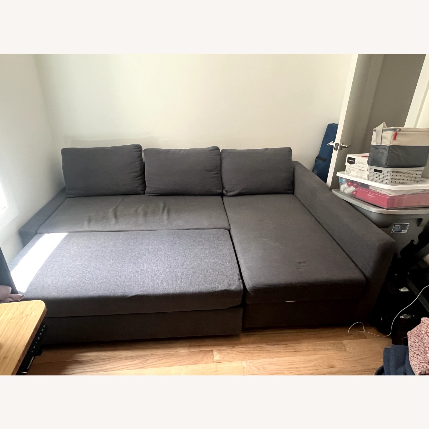 IKEA Friheten Grey Sleeper Couch - image-2