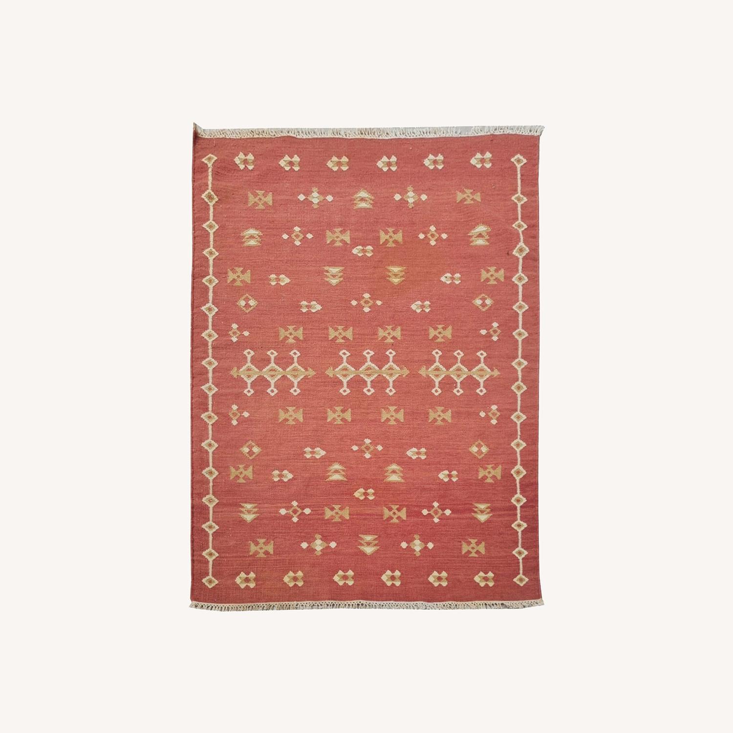 VintageHand Knotted  Chobi Wool Rug 6 x 4 Ft - image-0