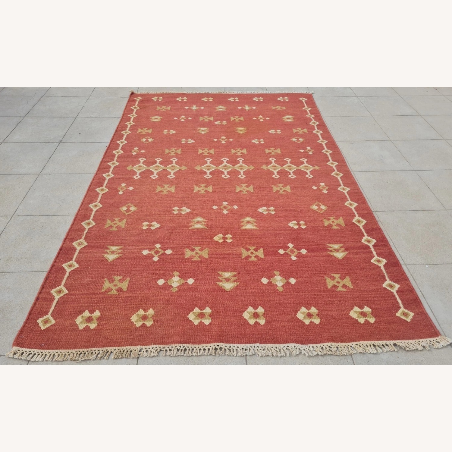 VintageHand Knotted  Chobi Wool Rug 6 x 4 Ft - image-1