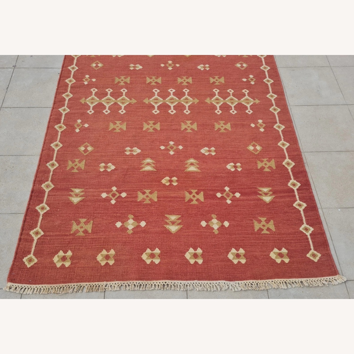 VintageHand Knotted  Chobi Wool Rug 6 x 4 Ft - image-4