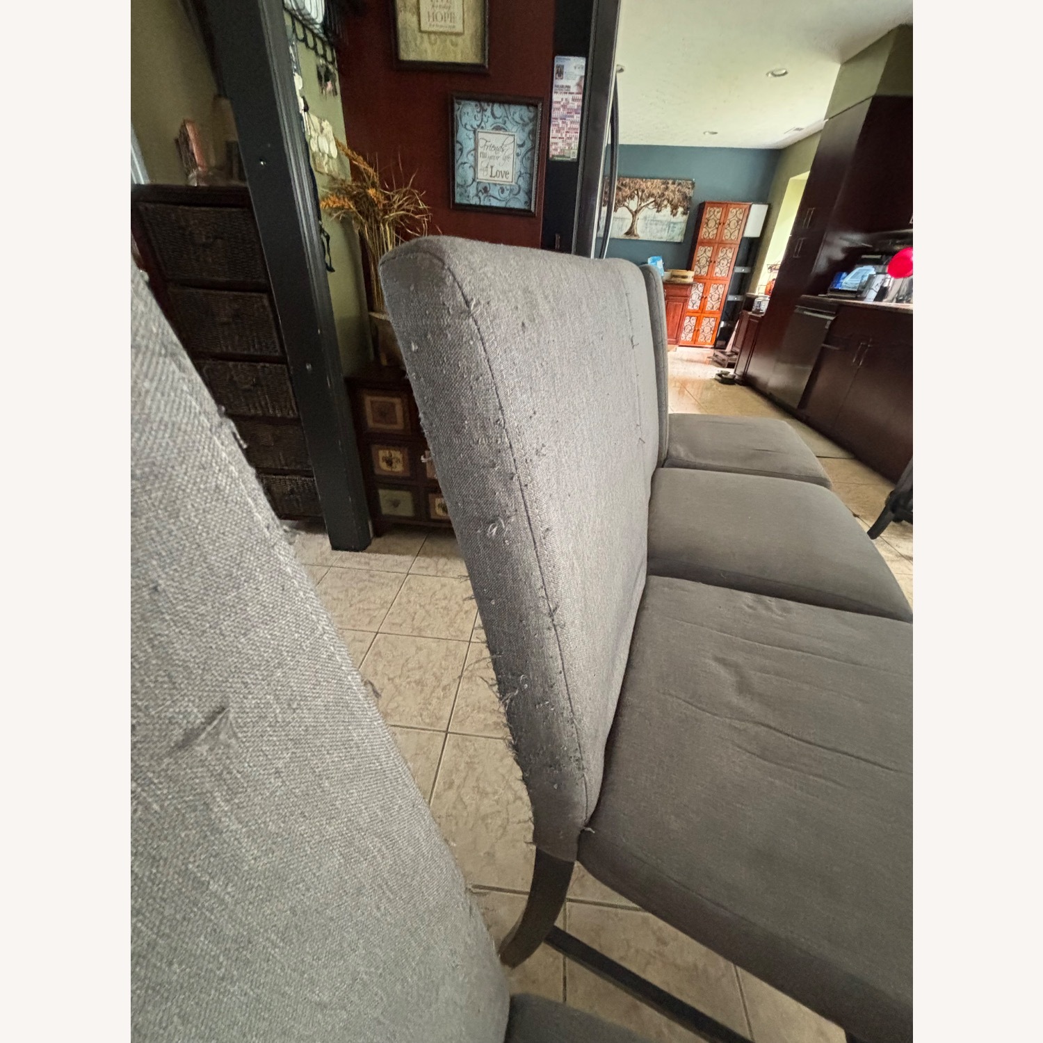 Pub Height Table with 4 Chairs and 2 Benches - image-5
