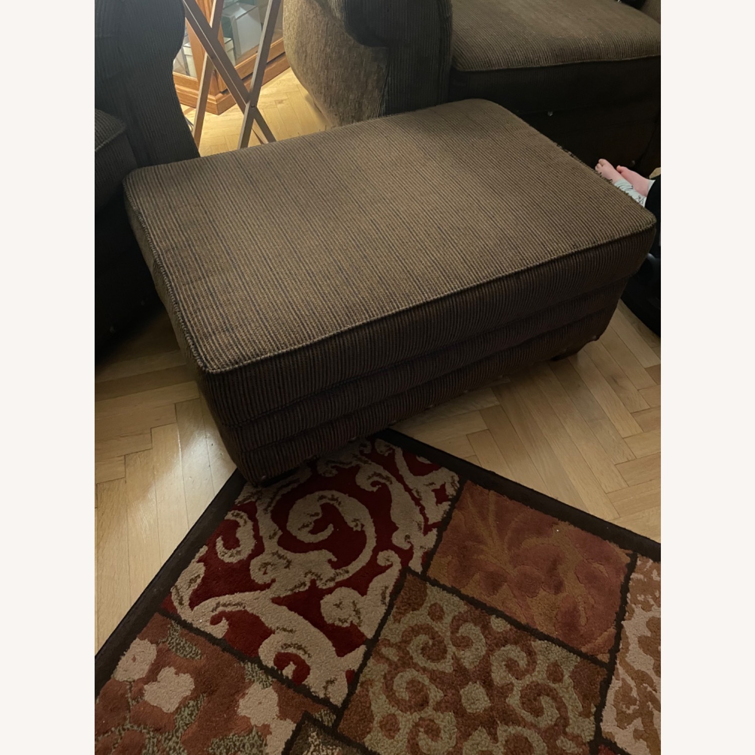 Raymour & Flanigan Oversize Arm Chair and Ottoman - image-4