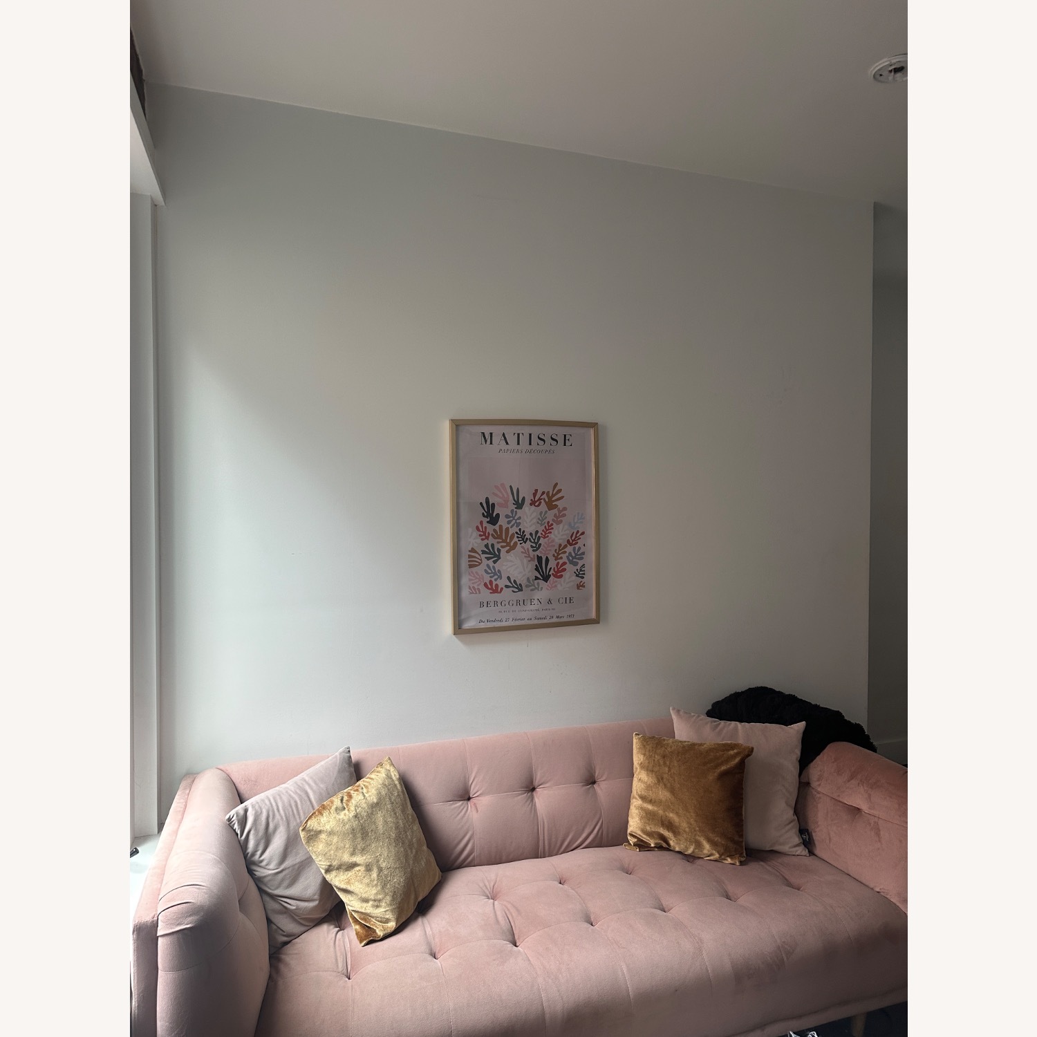 AllModern George 82'' Pink Velvet Sofa - image-3