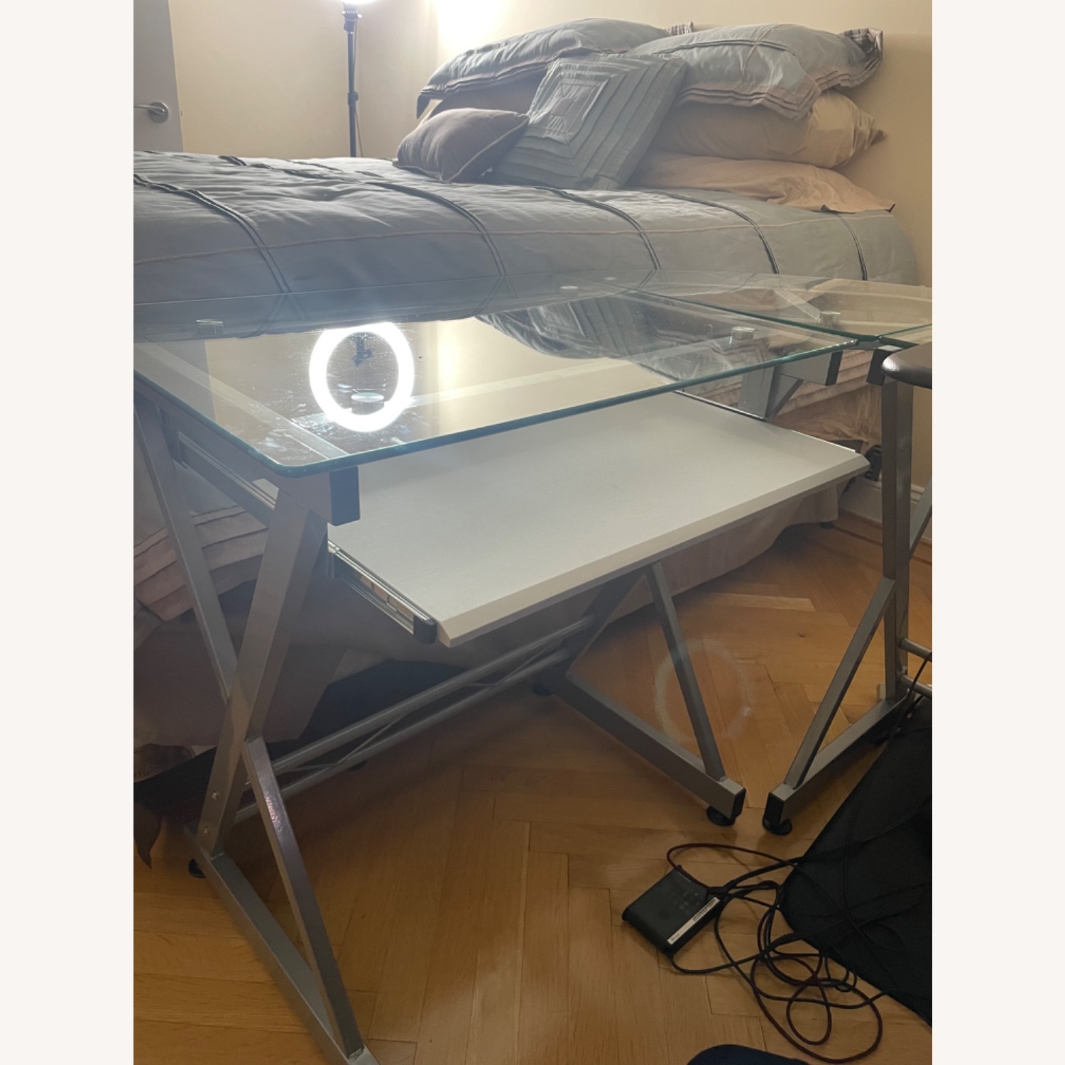 Glass L-Shaped Desk - image-2