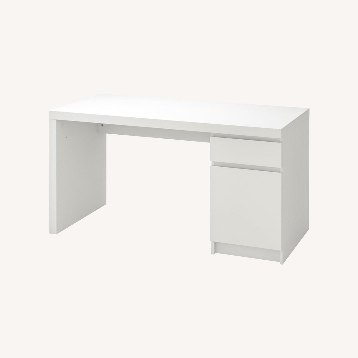 IKEA Malm White Desk - AptDeco
