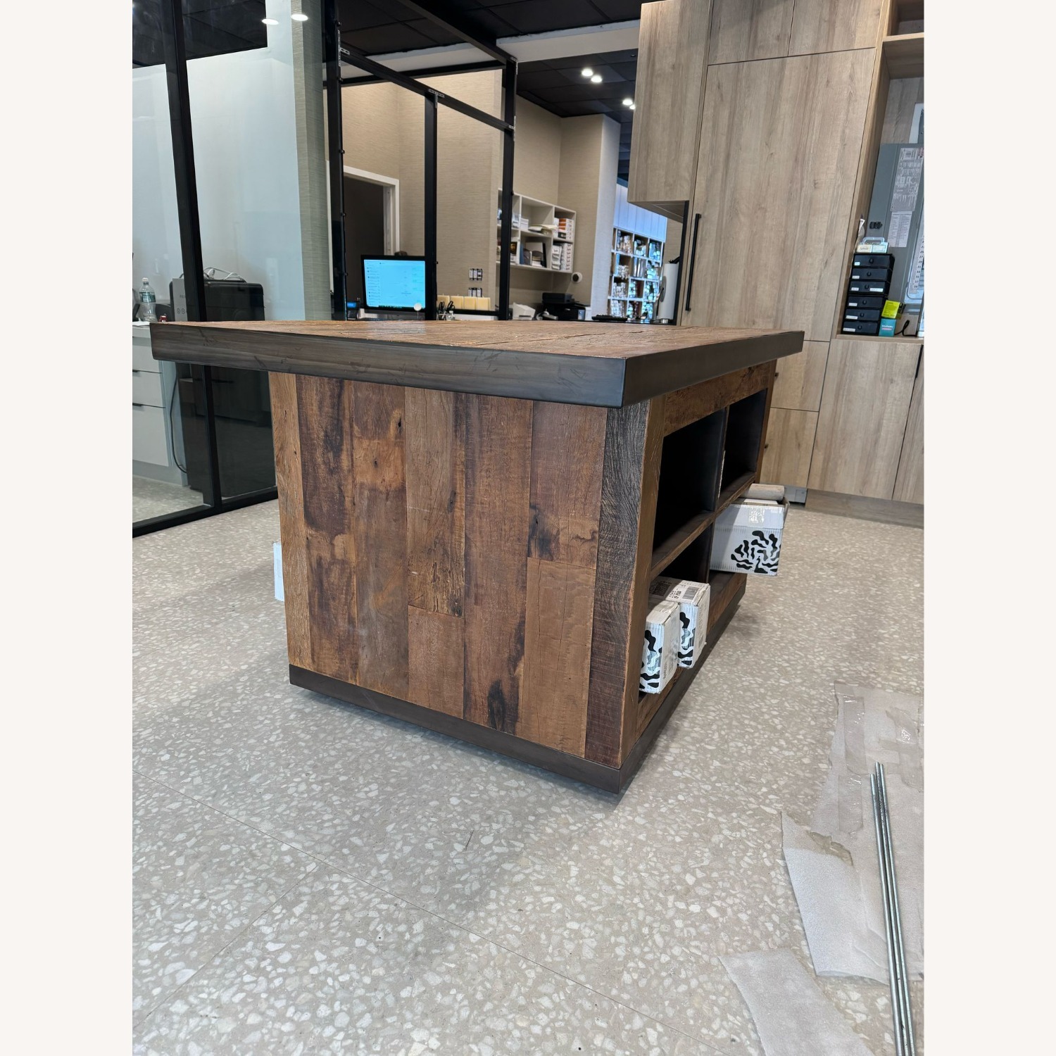 Stylish Solid Wood Work Island - image-1