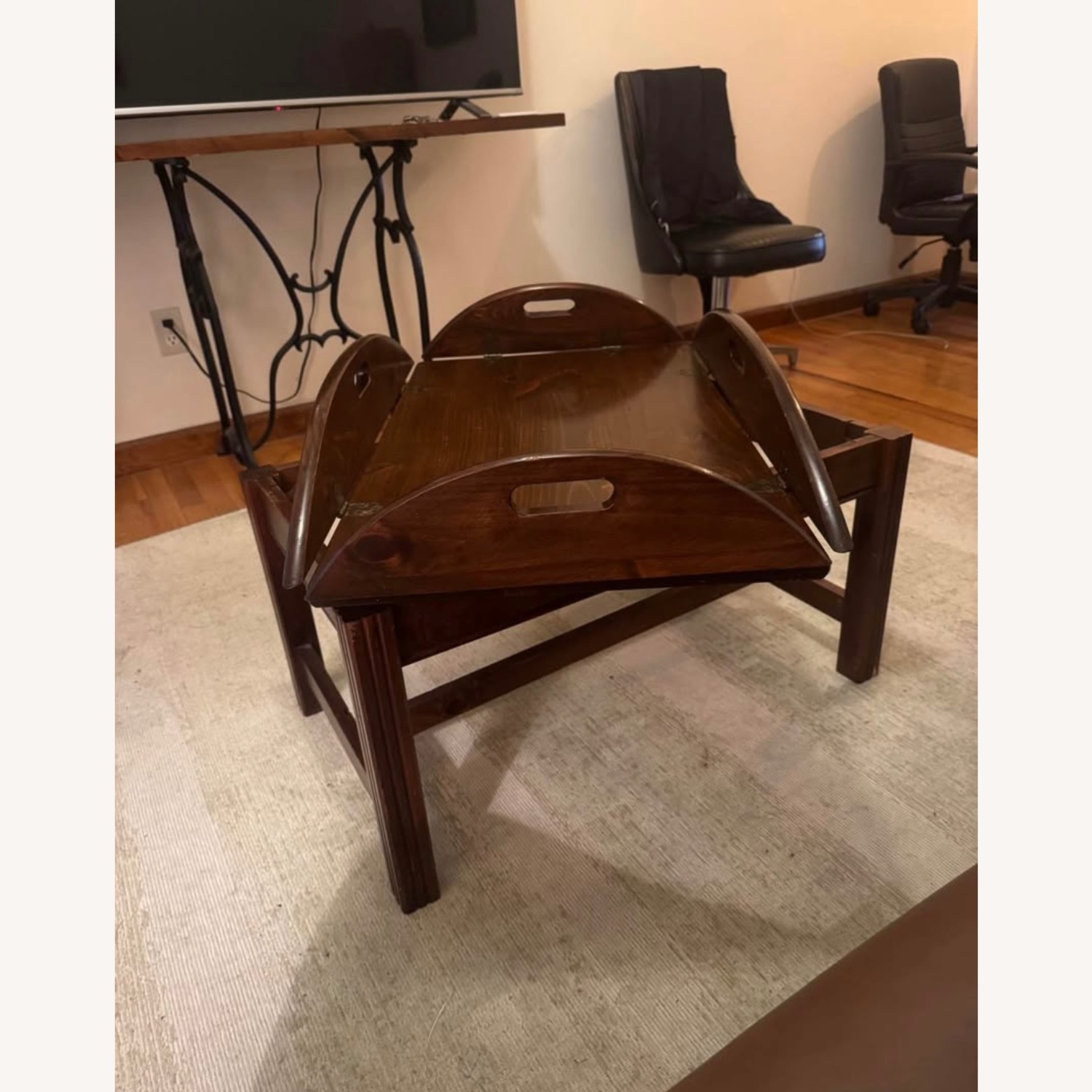 Coffee Table that Turns Into Portable Tray - image-3