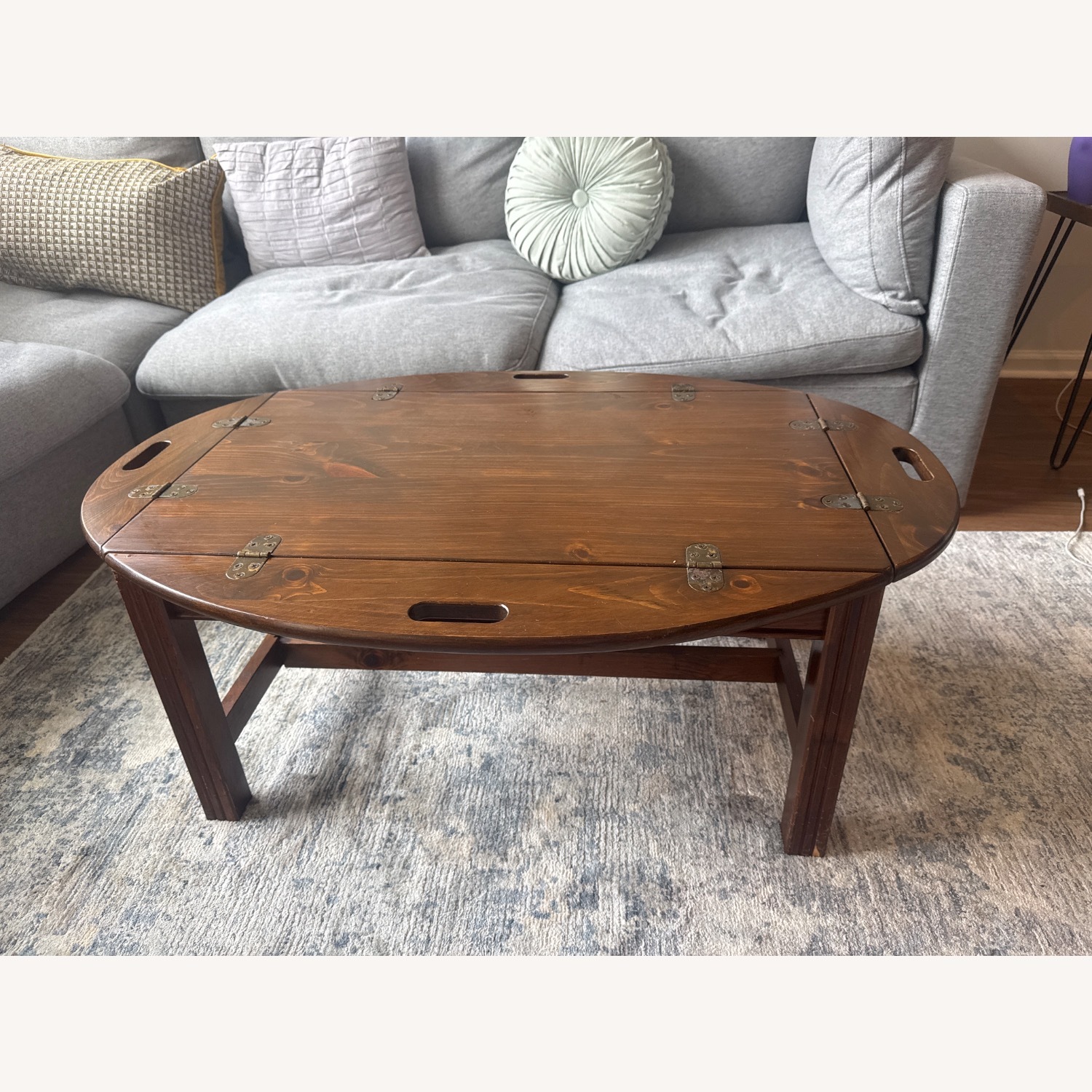 Coffee Table that Turns Into Portable Tray - image-1