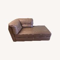 Macy's Leather Chaise