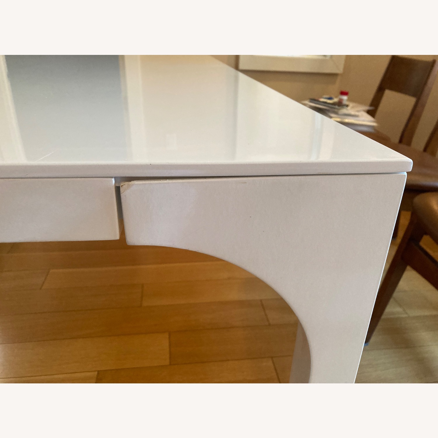 CB2 Aqua Virgo 72" Rectangular White Dining Table - image-4