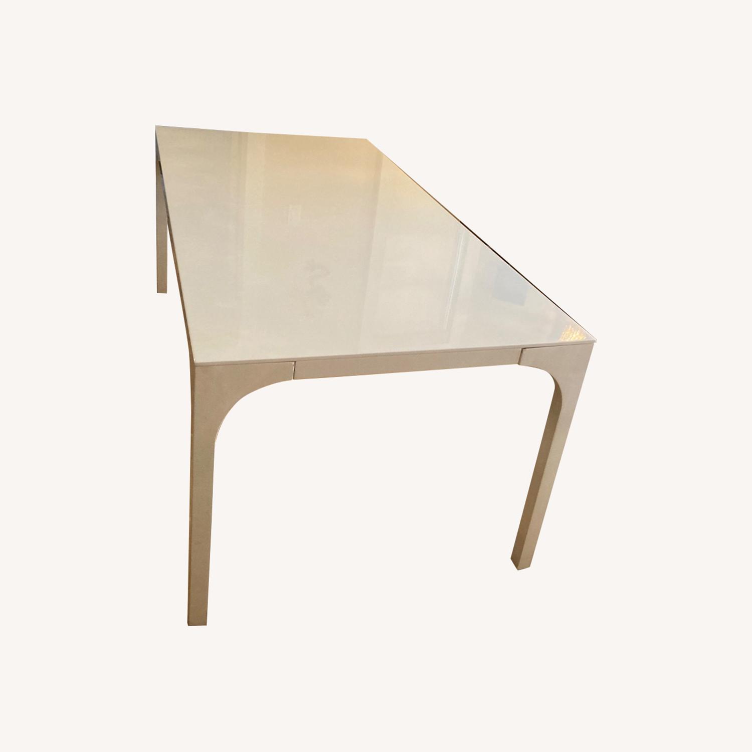 CB2 Aqua Virgo 72" Rectangular White Dining Table - image-0