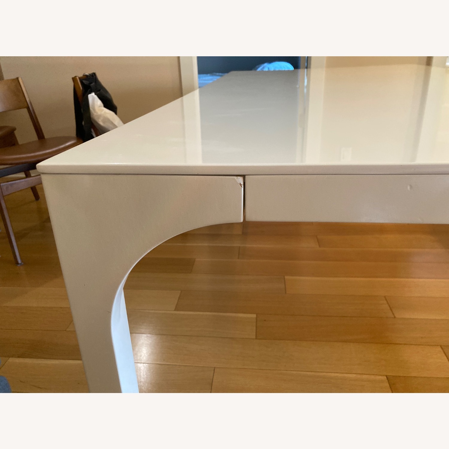 CB2 Aqua Virgo 72" Rectangular White Dining Table - image-2