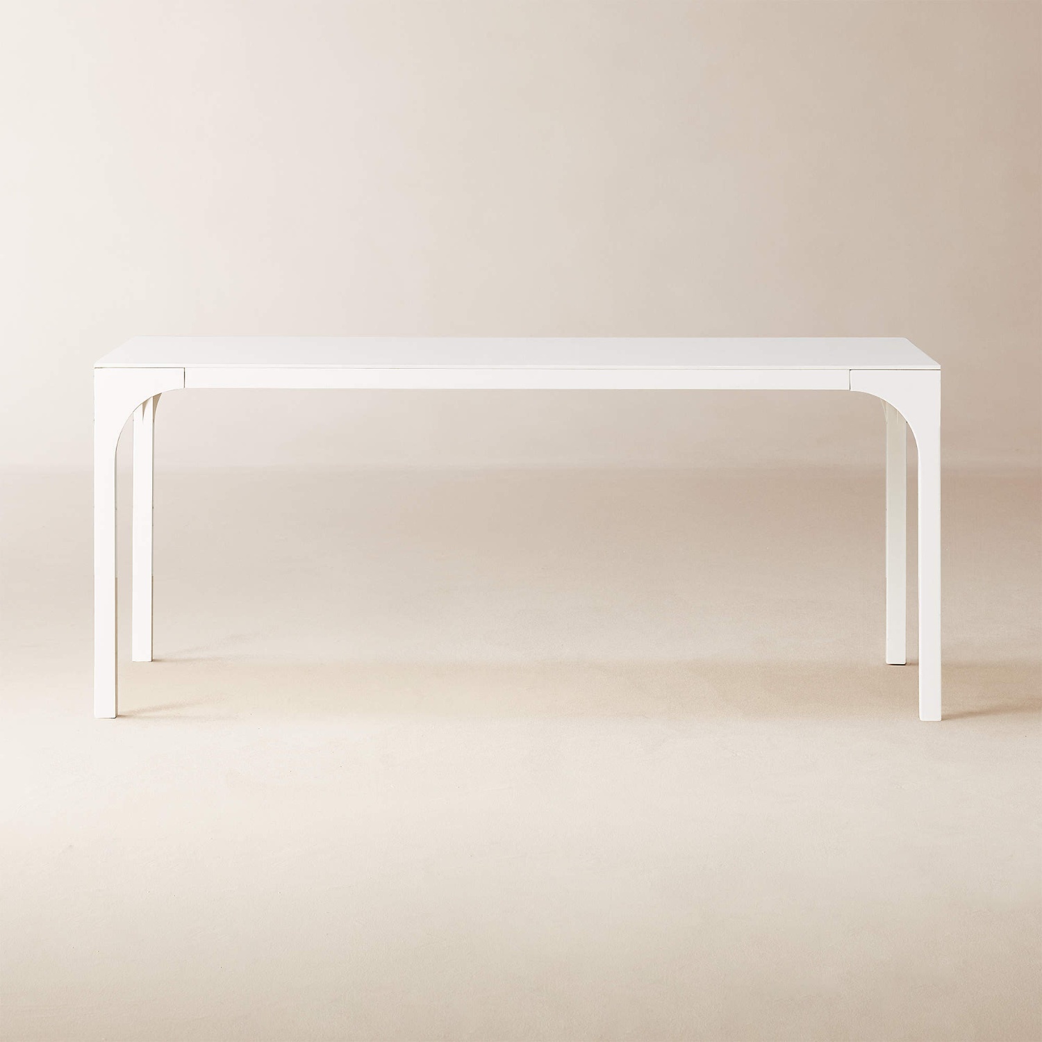 CB2 Aqua Virgo 72" Rectangular White Dining Table - image-6