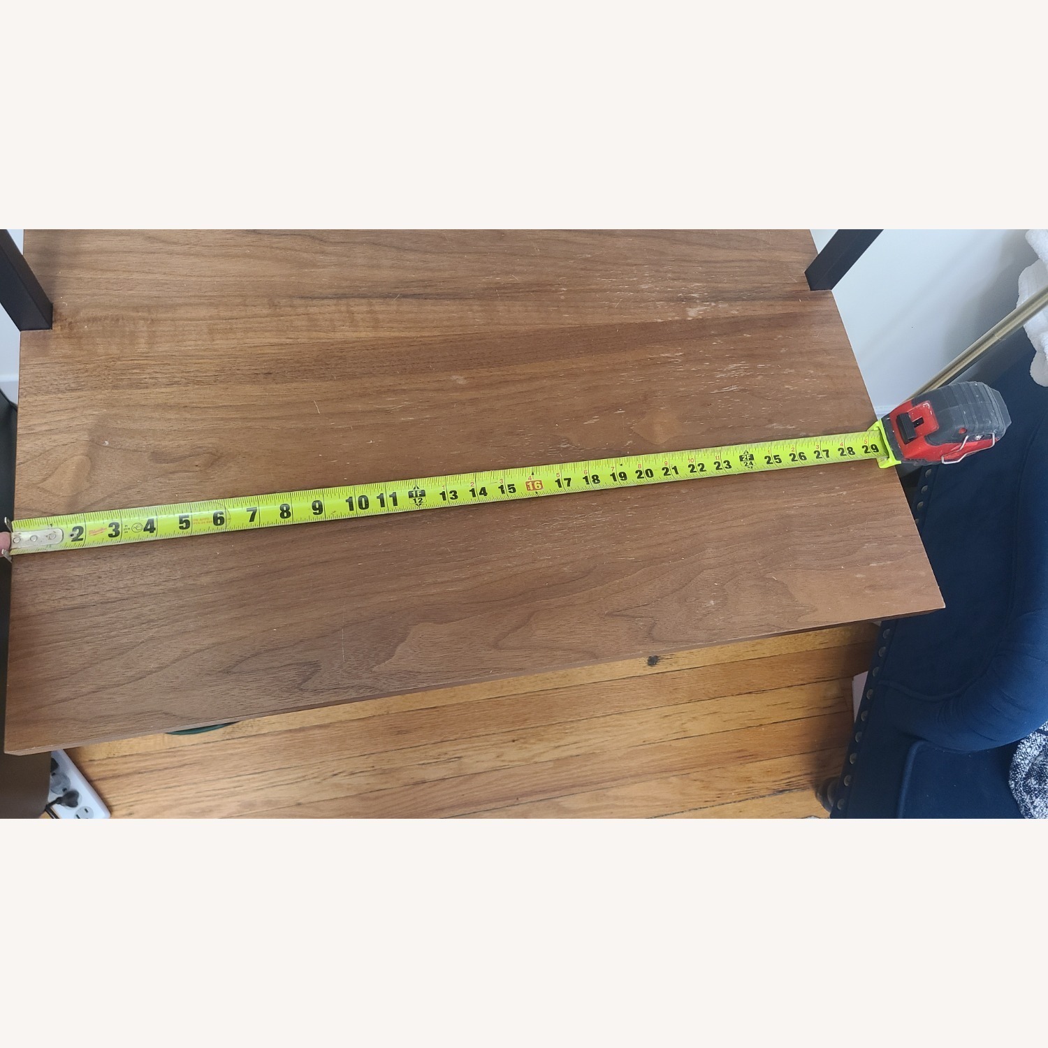 CB2 Wall Mount Walnut Wood Desk - image-2