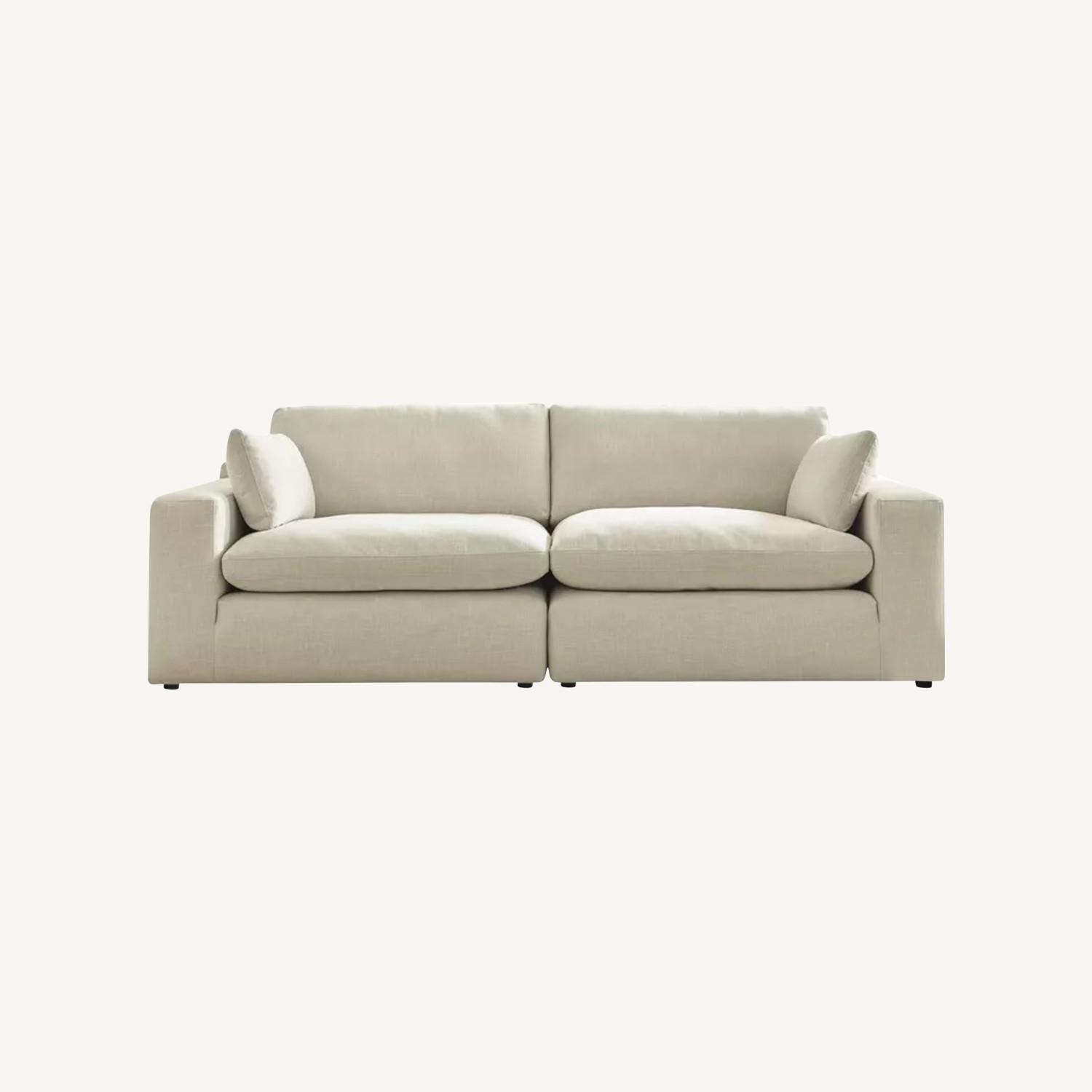 Modular Linen Couch - image-0