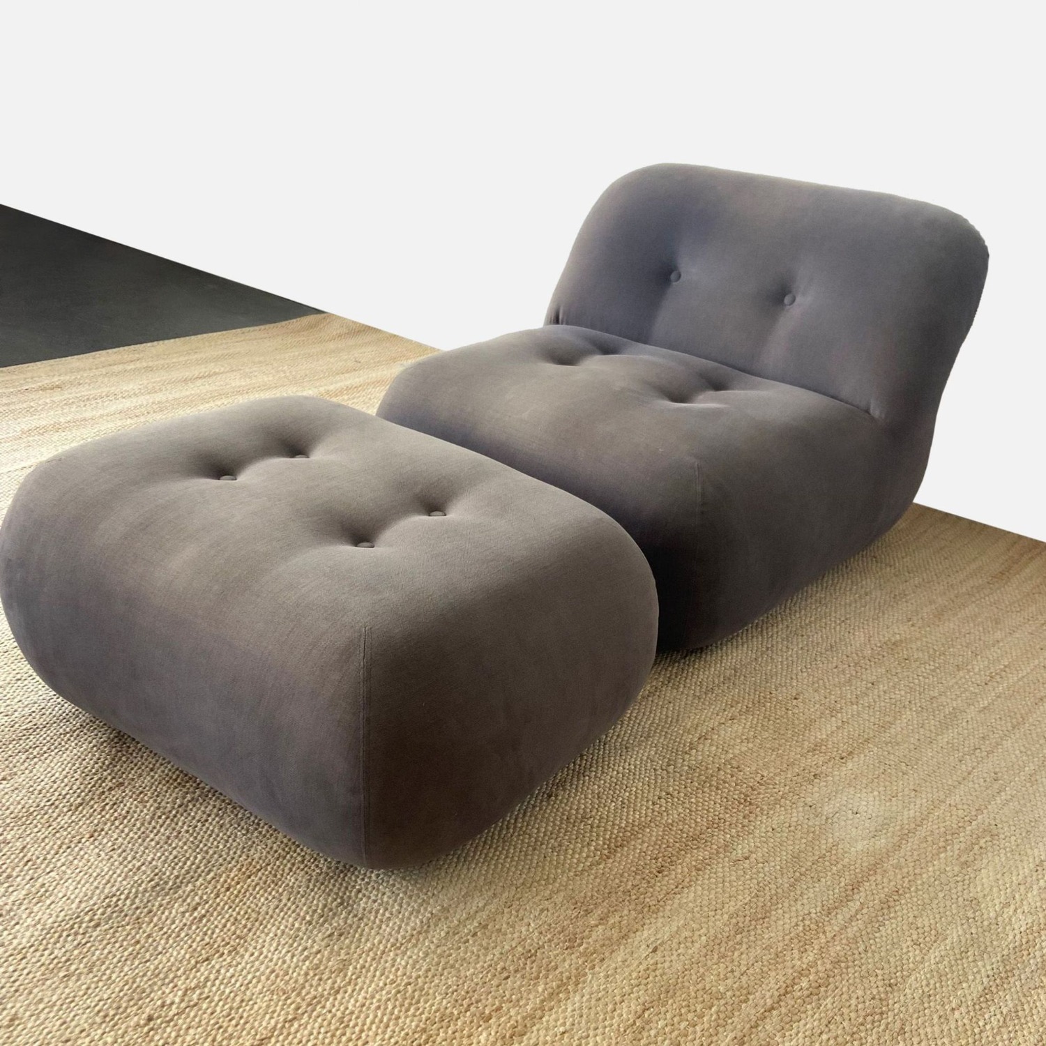 Soriana Style Lounge Chair and Ottoman - image-4